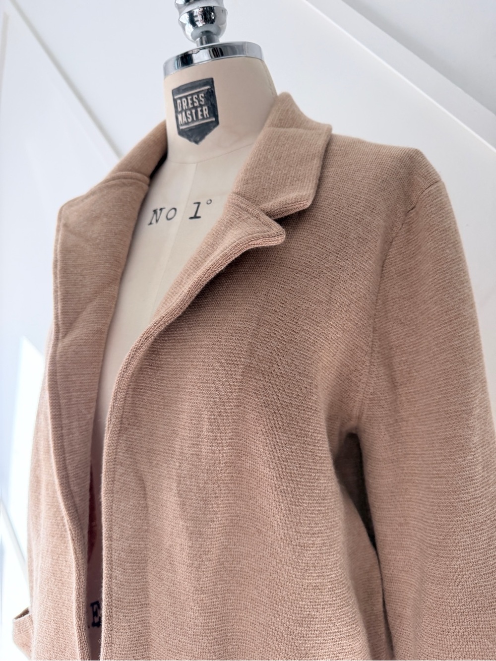 J.Crew Sophie Open Front Sweater Blazer Cardigan XS Camel Wool - Picture 6 of 14